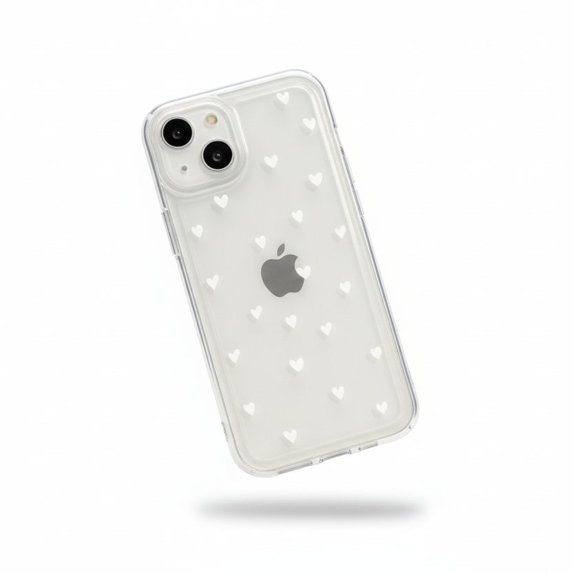 Coque Transparente Coeur - iPhone