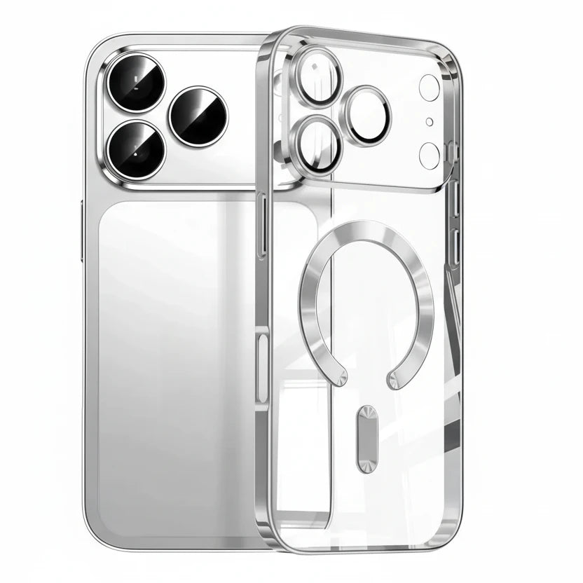 Coque Transparente MagSafe avec Protection Caméra - iPhone