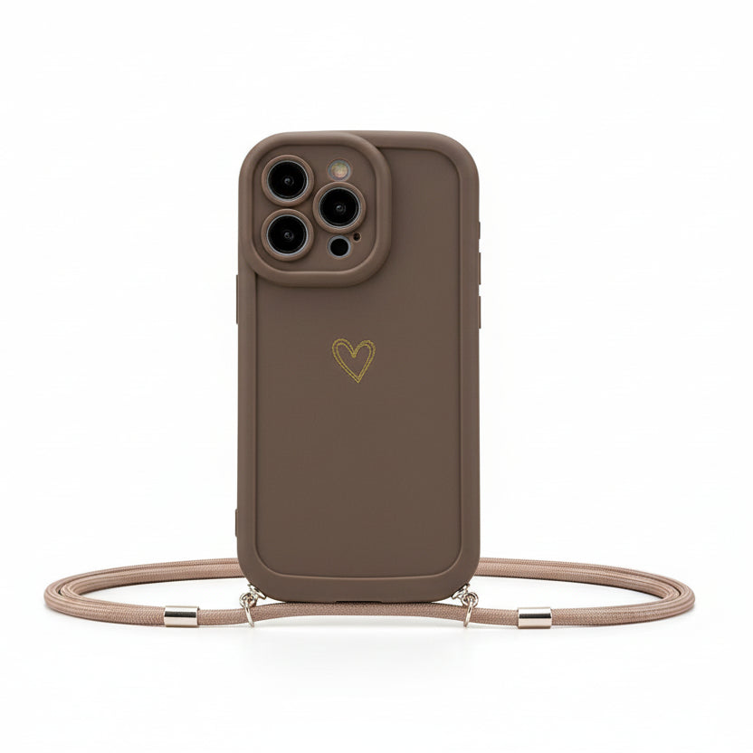Coque Avec Lanière «Coeur» - iPhone
