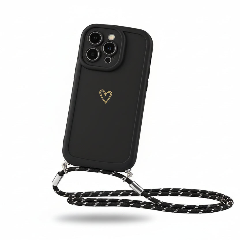 Coque Avec Lanière «Coeur» - iPhone