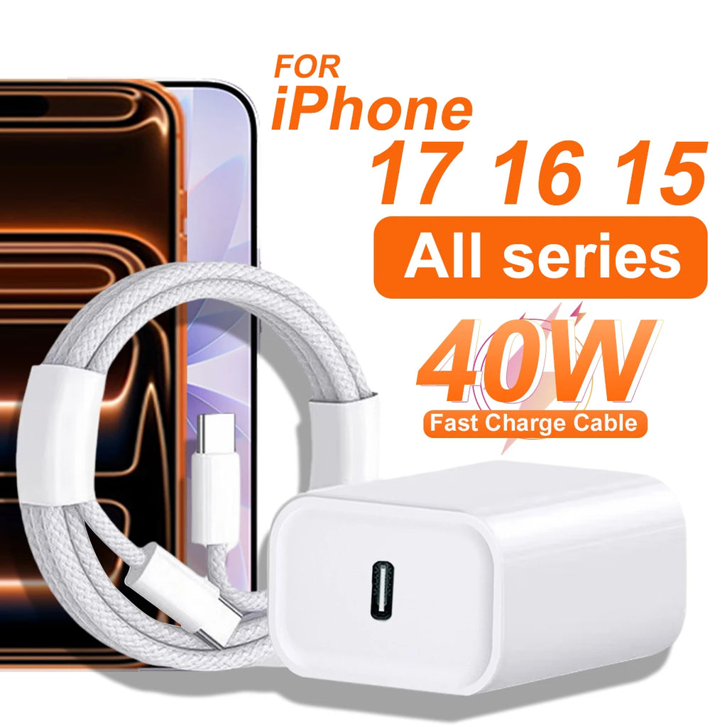 Chargeur Rapide PD 40W USB-C – iPhone