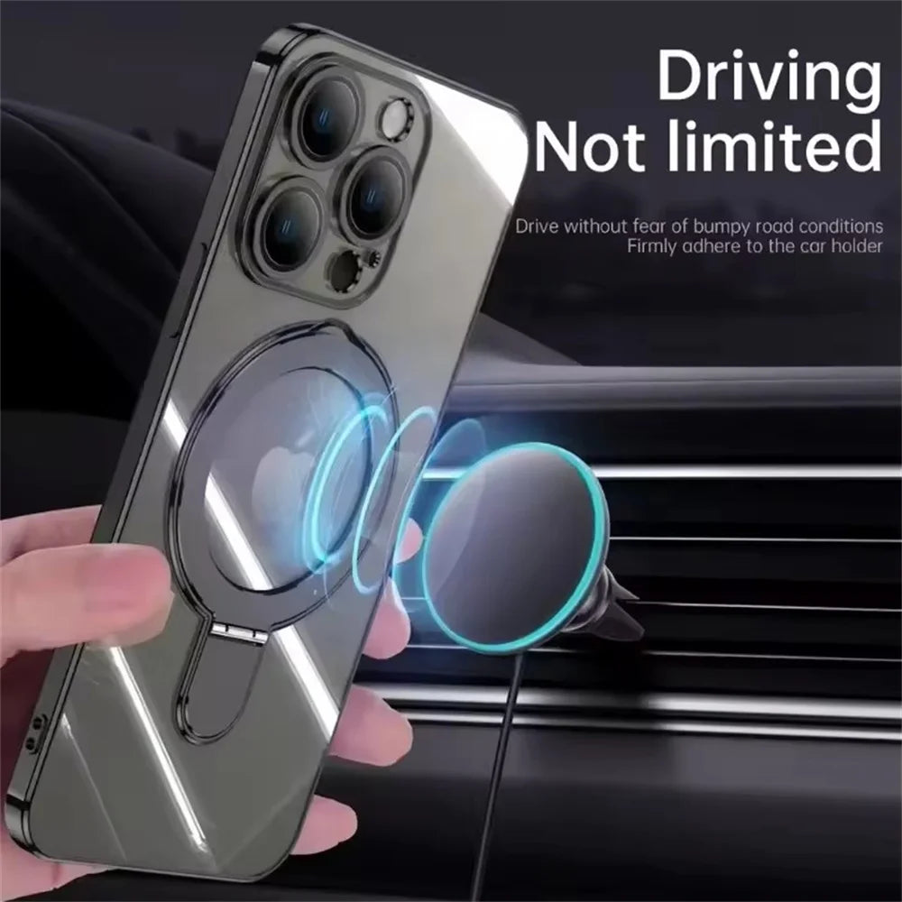 Coque MagSafe avec Support Anneau - iPhone