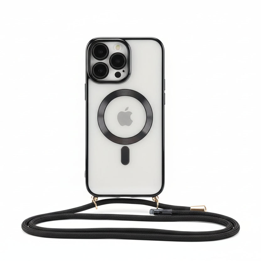 Coque Transparente Magsafe avec cordon - iPhone