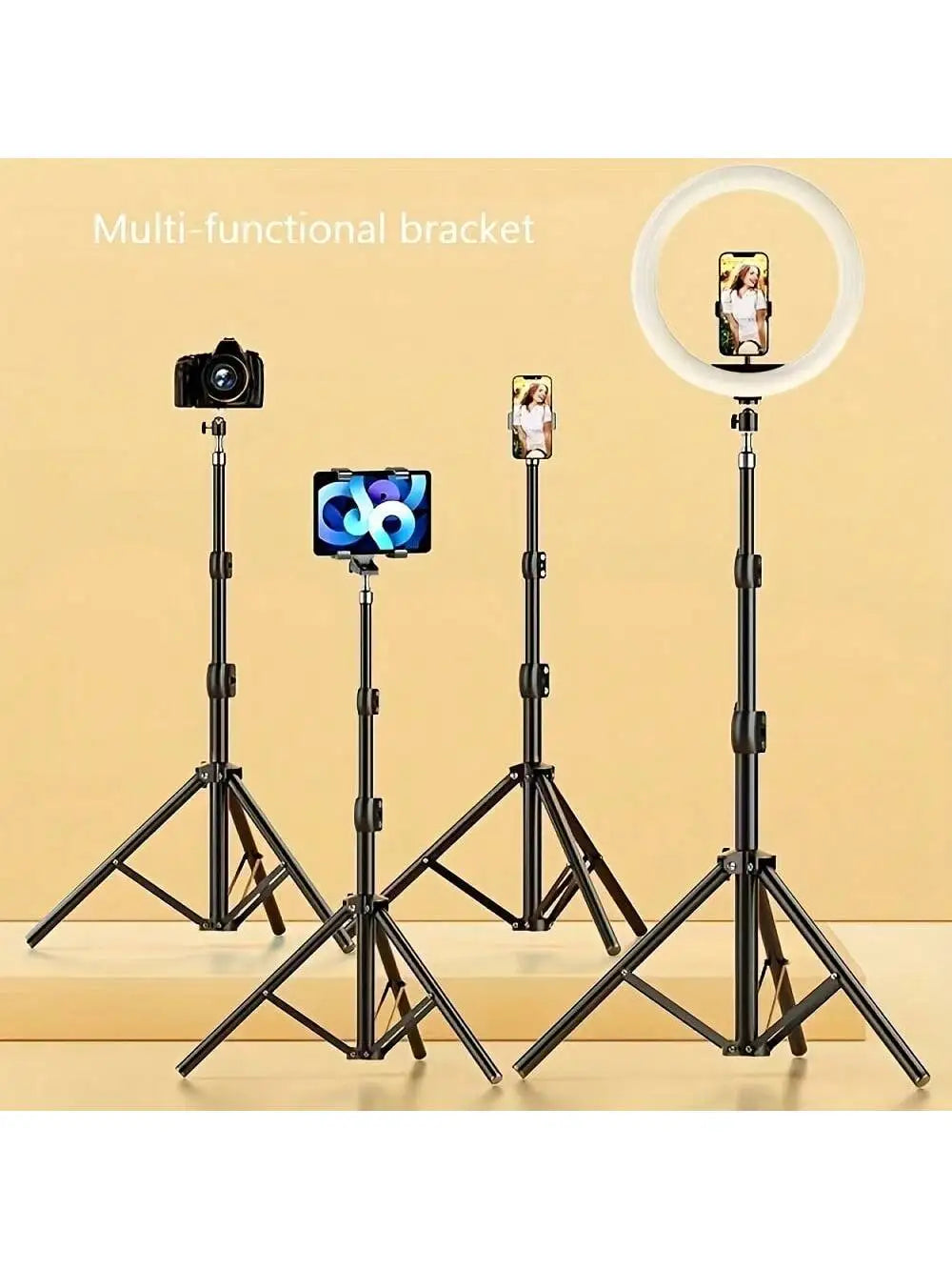 Trépied Multifonction 160 cm avec Support Téléphone