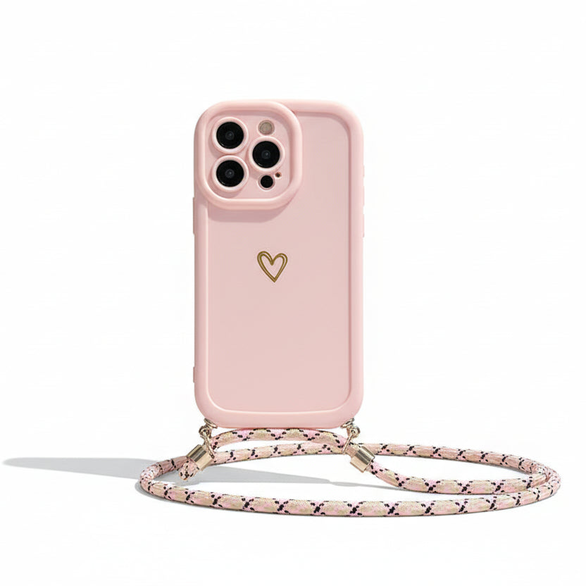 Coque Avec Lanière «Coeur» - iPhone