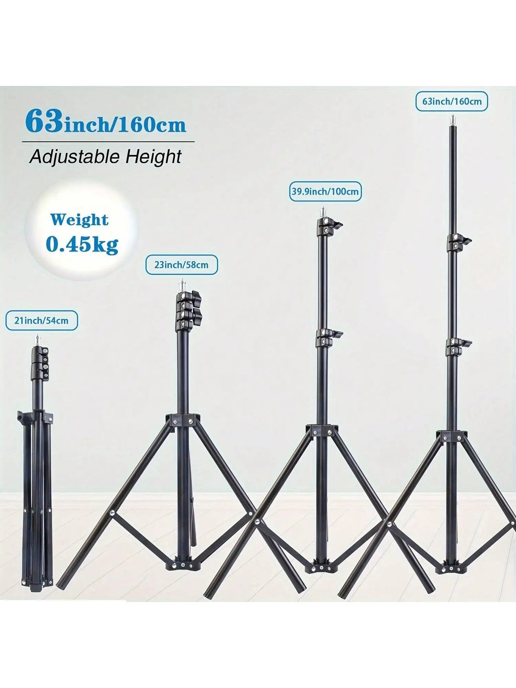 Trépied Multifonction 160 cm avec Support Téléphone
