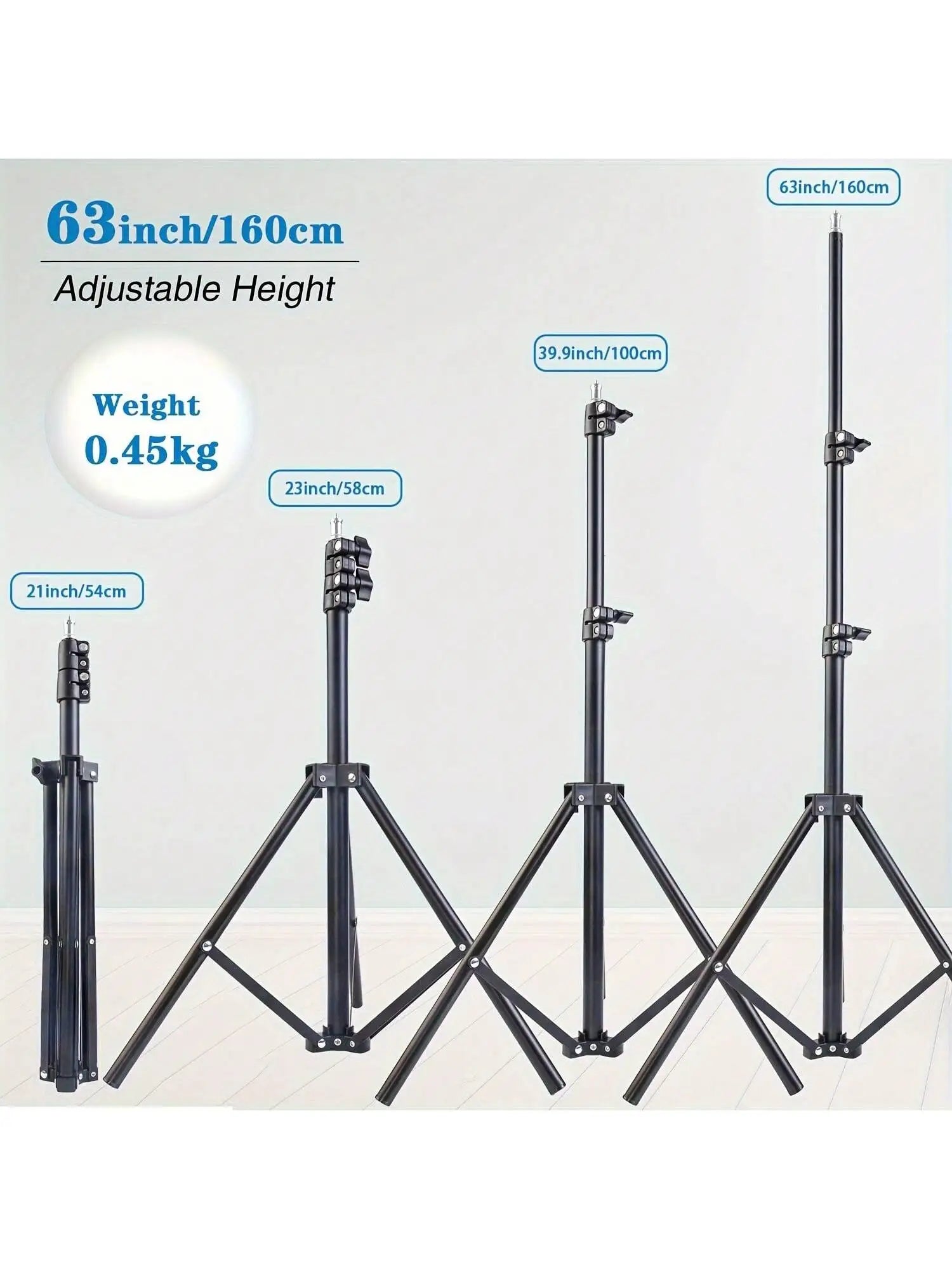 Trépied Multifonction 160 cm avec Support Téléphone