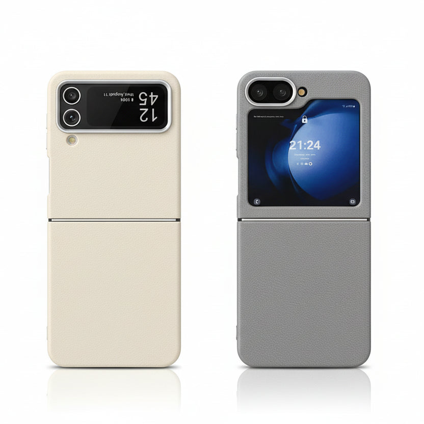 Coque en cuir pour Samsung Galaxy Z Flip