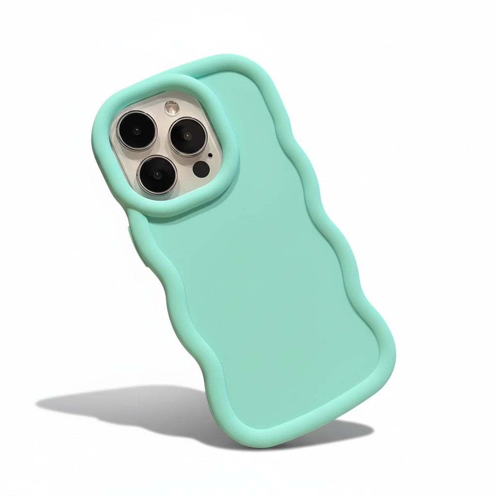 Coque Motif Vagues en Silicone Souple - iPhone