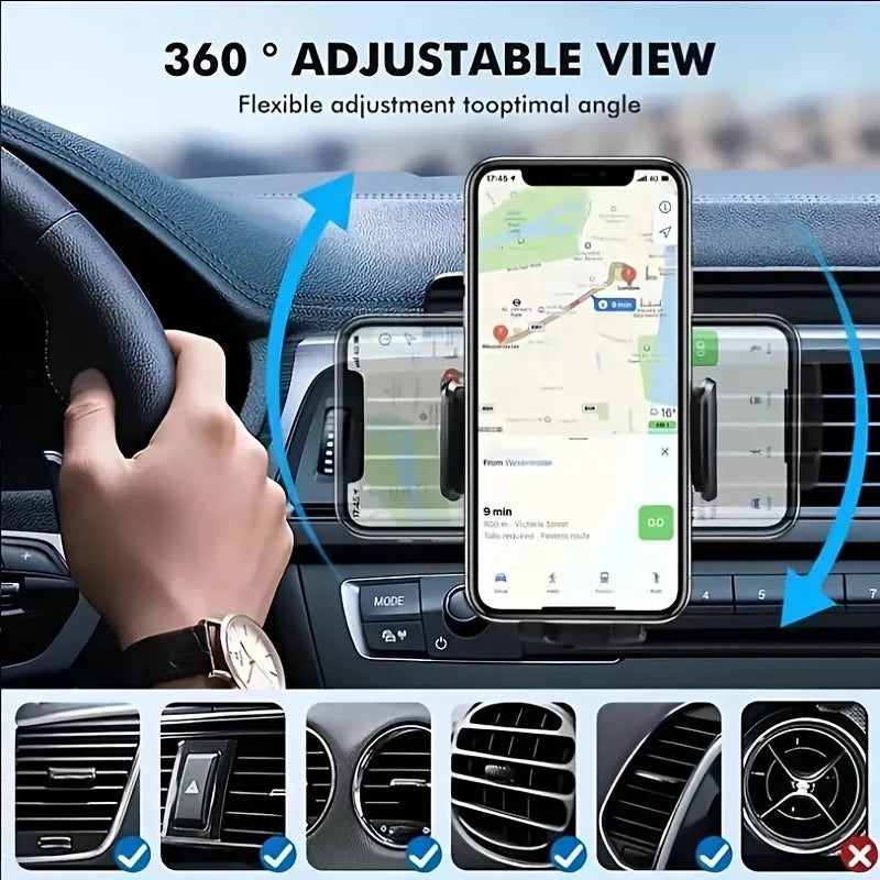 Support Téléphone Voiture Grille d’Aération – Stable & Universel