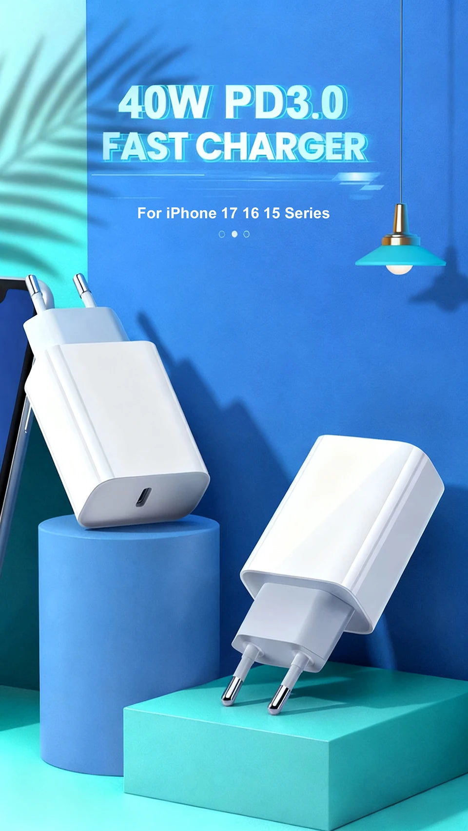 Chargeur Rapide PD 40W USB-C – iPhone