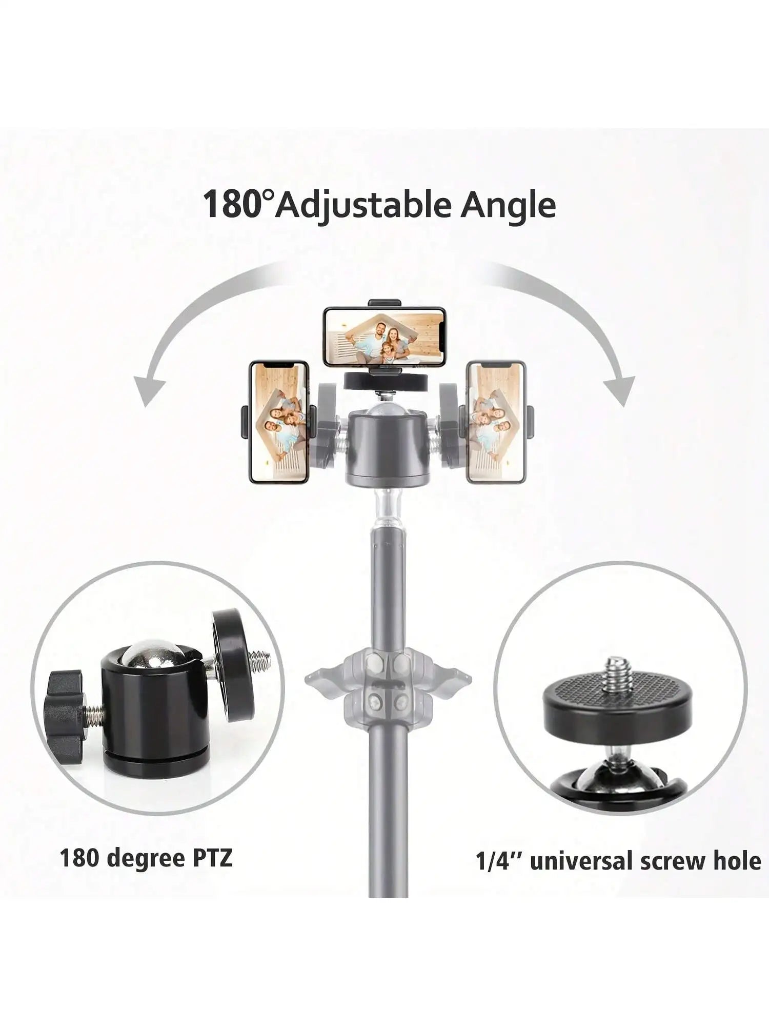 Trépied Multifonction 160 cm avec Support Téléphone