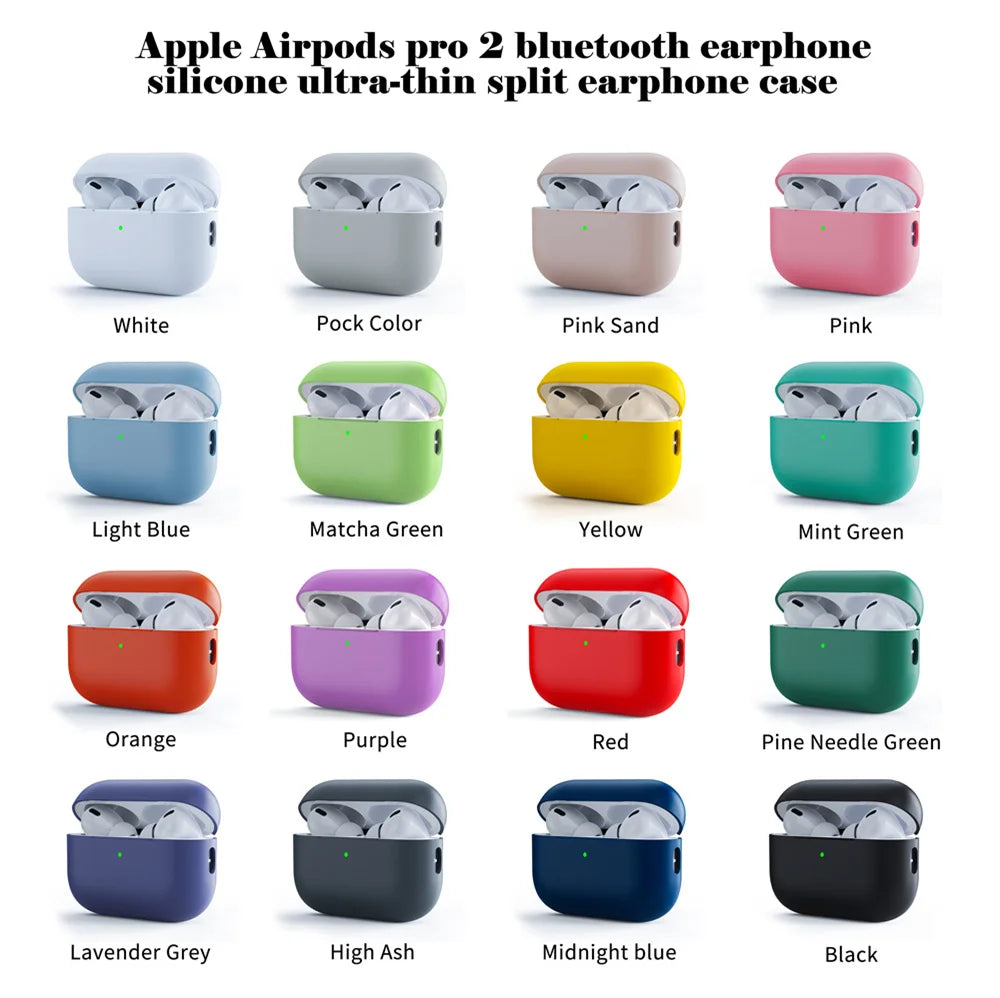 Coque Ultra-Fine en Silicone pour AirPods 1/2, AirPods 3 & AirPods Pro 2