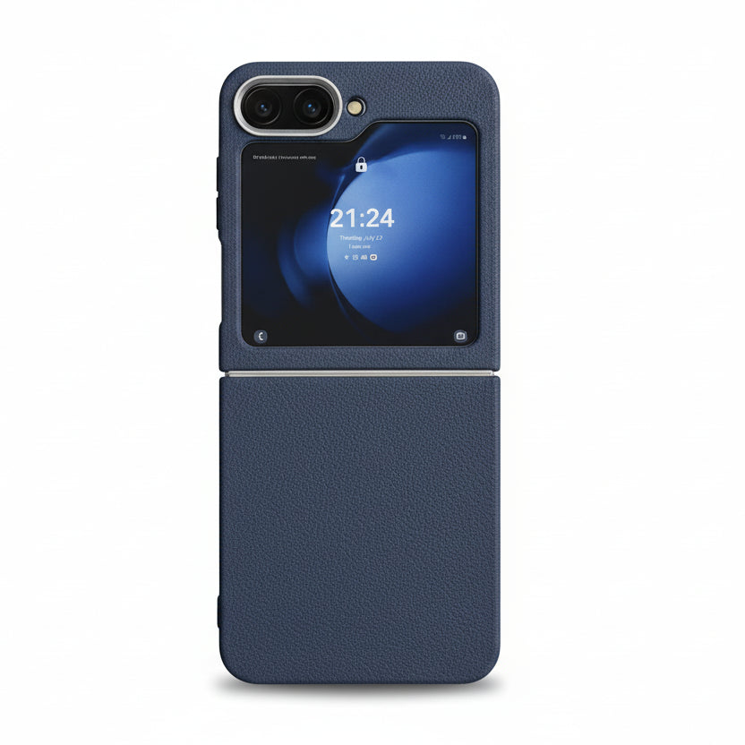 Coque en cuir pour Samsung Galaxy Z Flip