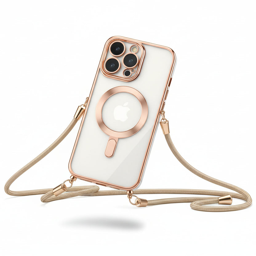 Coque Transparente Magsafe avec cordon - iPhone