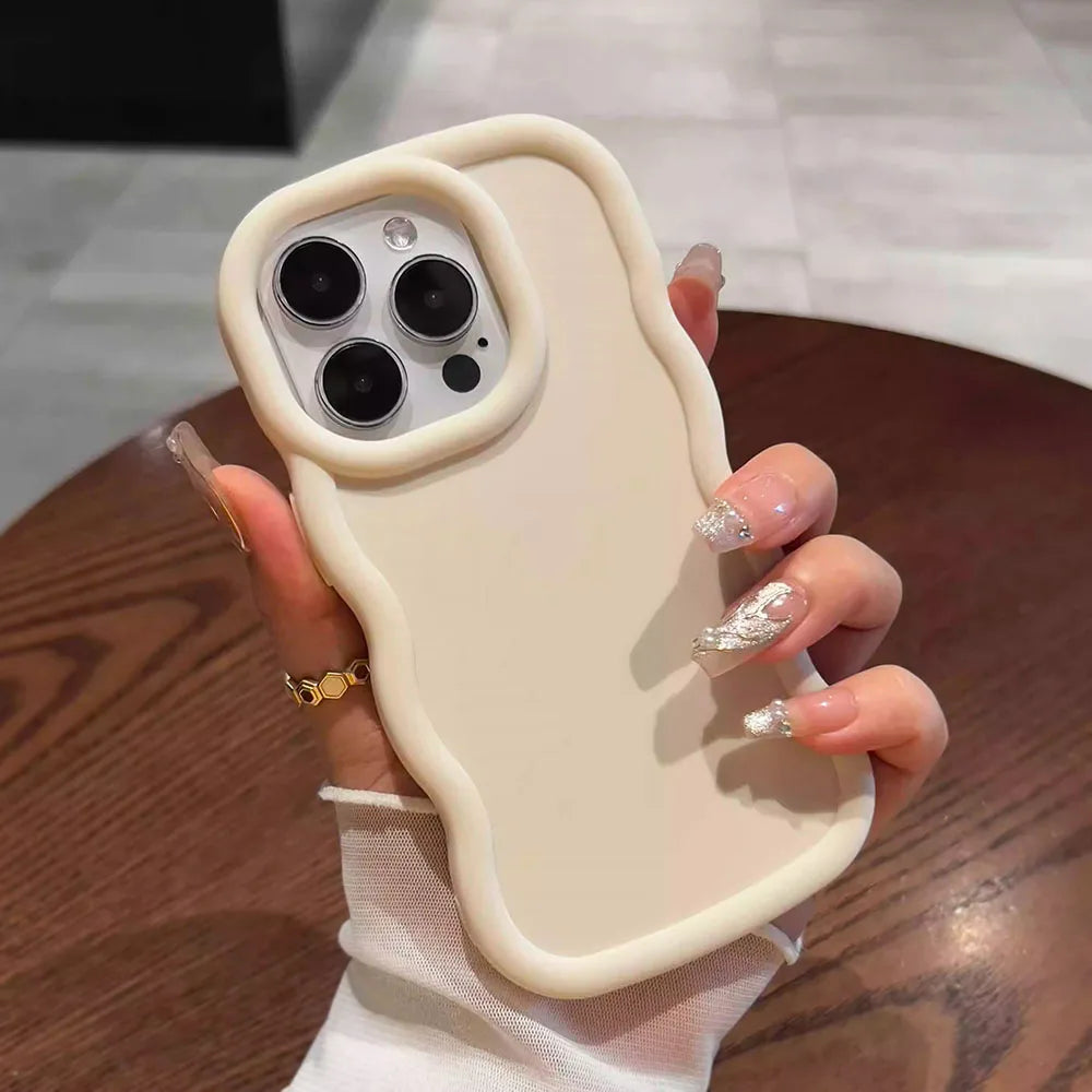 Coque Motif Vagues en Silicone Souple - iPhone