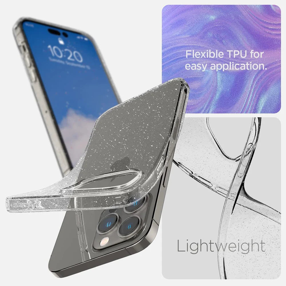 Coque Transparente Pailletée - iPhone