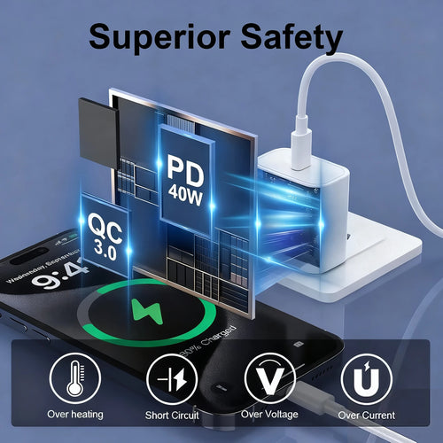 Chargeur Rapide PD 40W USB-C – iPhone