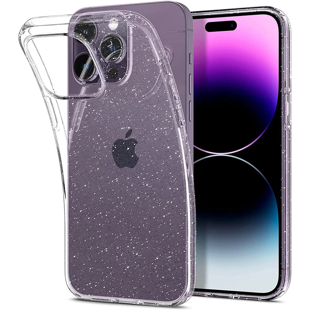 Coque Transparente Pailletée - iPhone
